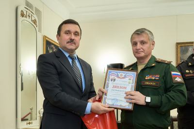 В ЦДРА НАГРАДИЛИ ЛАУРЕАТОВ И ДИПЛОМАНТОВ 23-ГО ВСЕРОССИЙСКОГО ЛИТЕРАТУРНОГО КОНКУРСА ИМЕНИ А.В. СУВОРОВА