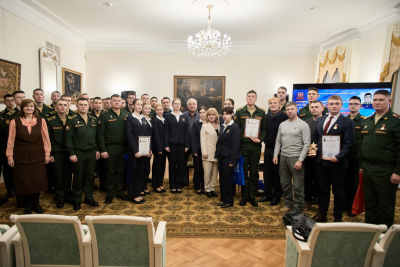 В ЦДРА ВРУЧИЛИ НАГРАДЫ ПОБЕДИТЕЛЯМ ВСЕРОССИЙСКОГО КОНКУРСА &laquo;ТВОИ, РОССИЯ, СЫНОВЬЯ!&raquo; ИМЕНИ ГЕРОЯ РФ НУРМАГОМЕДА ГАДЖИМАГОМЕДОВА