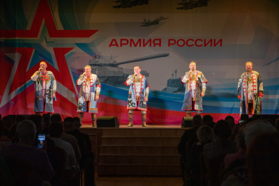 АНСАМБЛЬ НАРОДНОЙ МУЗЫКИ &laquo;ВАТАГА&raquo; ПРИНЯЛ УЧАСТИЕ В АКЦИИ &laquo;ПОЁТ РОССИЯ АРМИИ ПОБЕДУ&raquo;